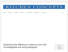 Tablet Screenshot of kitchenconceptsannapolis.com